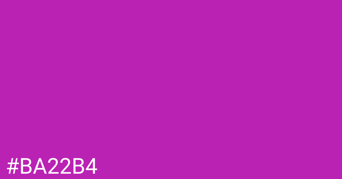 Hex color #ba22b4 graphic