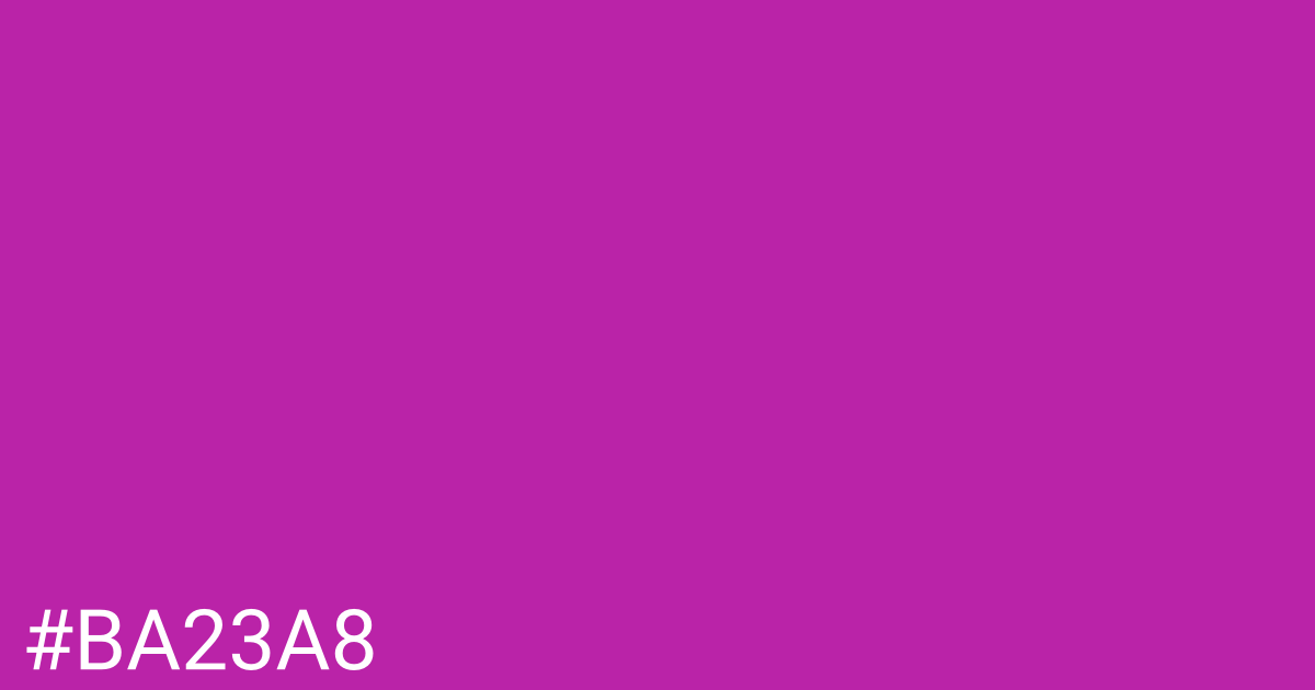Hex color #ba23a8 graphic
