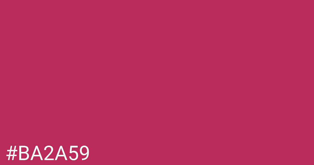 Hex color #ba2a59 graphic