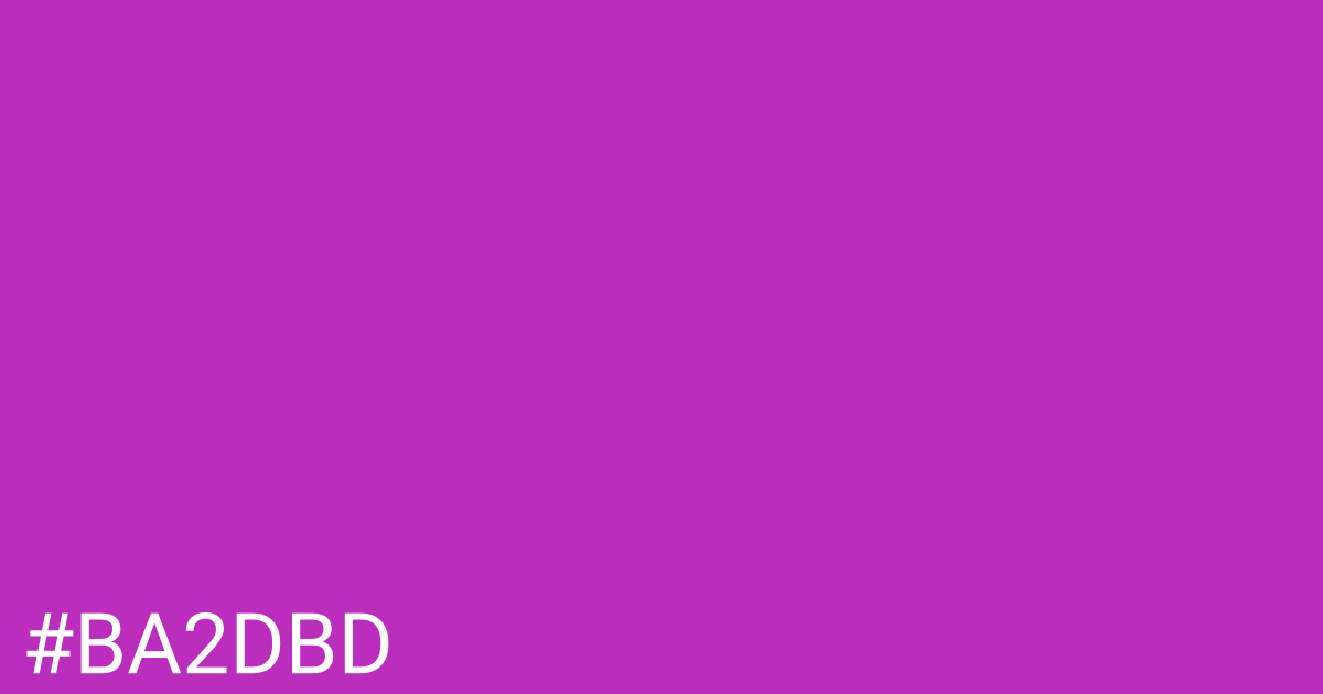 Hex color #ba2dbd graphic