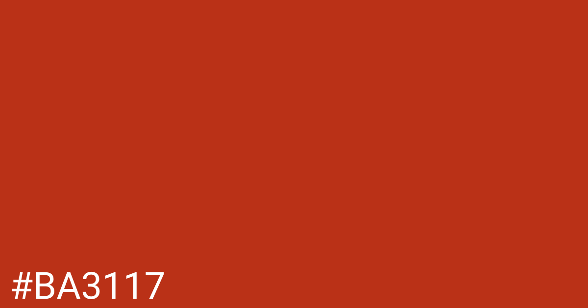 Hex color #ba3117 graphic