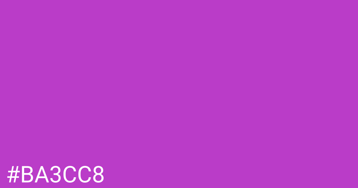 Hex color #ba3cc8 graphic