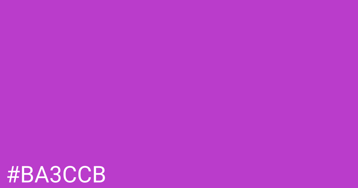 Hex color #ba3ccb graphic