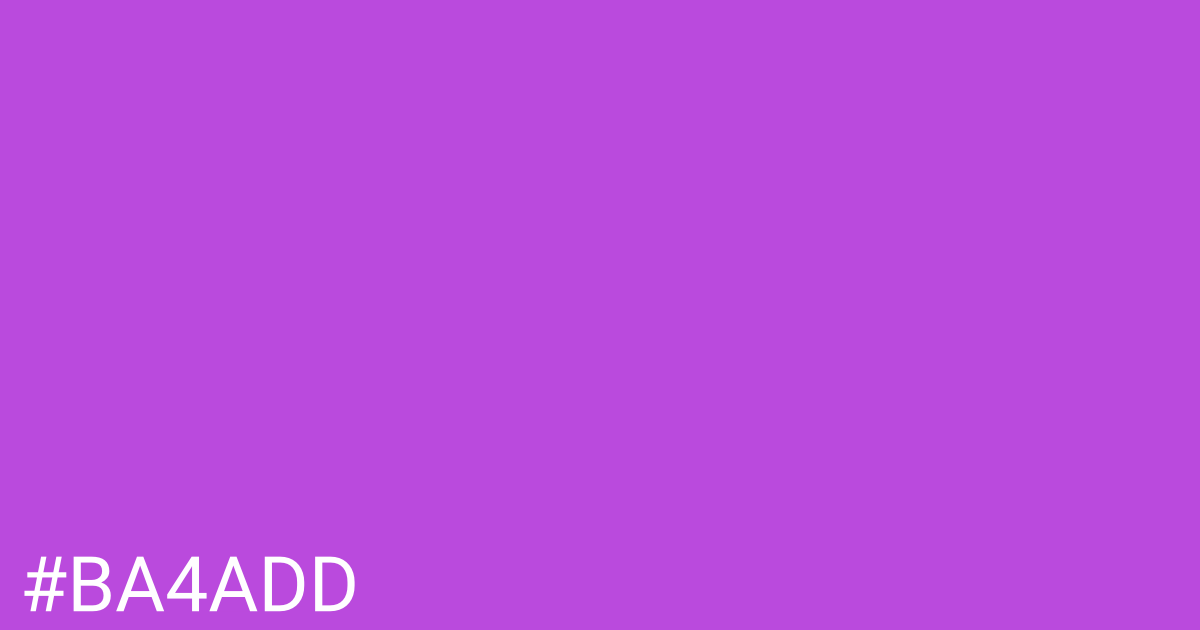 Hex color #ba4add graphic