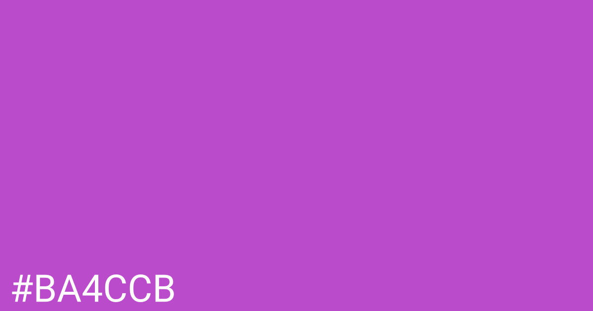 Hex color #ba4ccb graphic