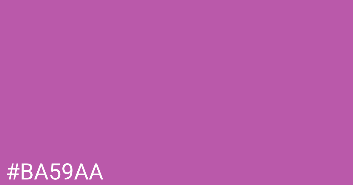 Hex color #ba59aa graphic