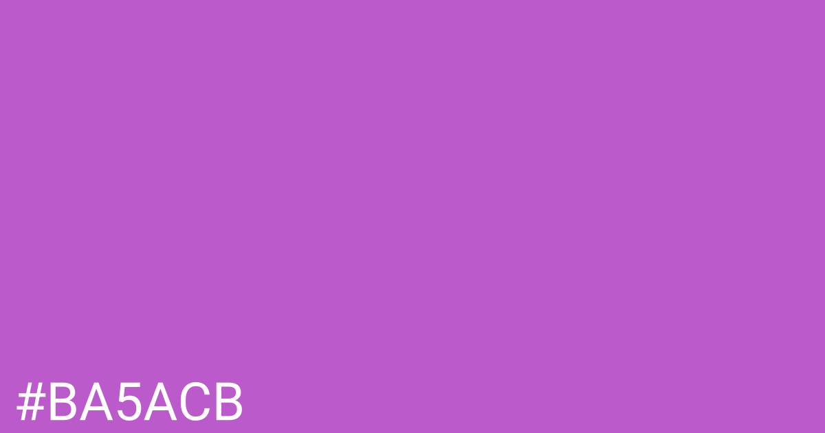 Hex color #ba5acb graphic