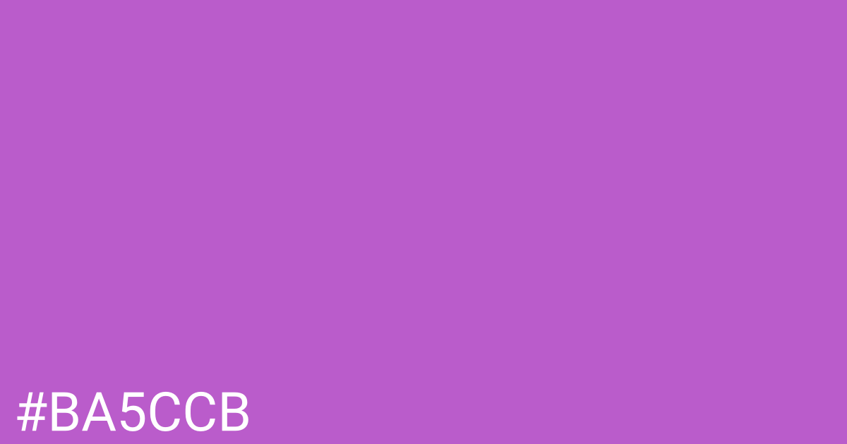 Hex color #ba5ccb graphic