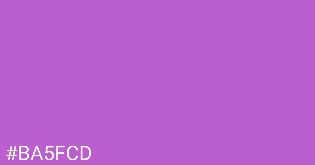 Hex color #ba5fcd graphic