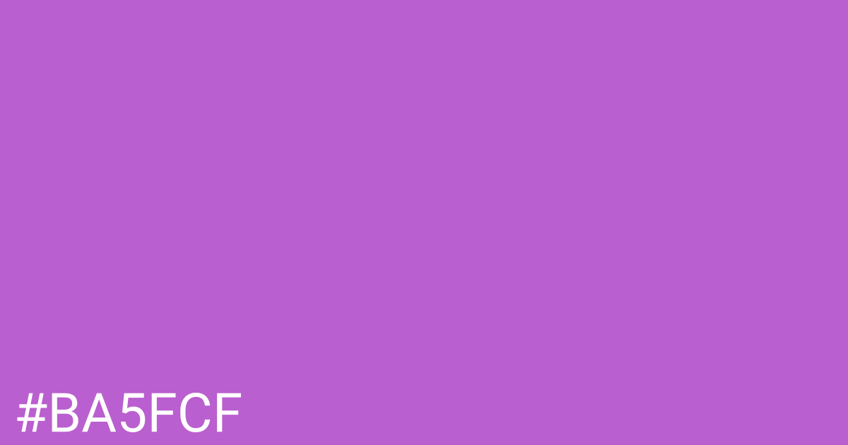 Hex color #ba5fcf graphic