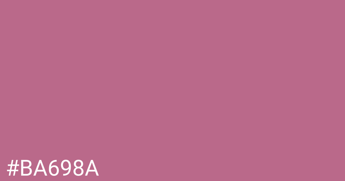 Hex color #ba698a graphic
