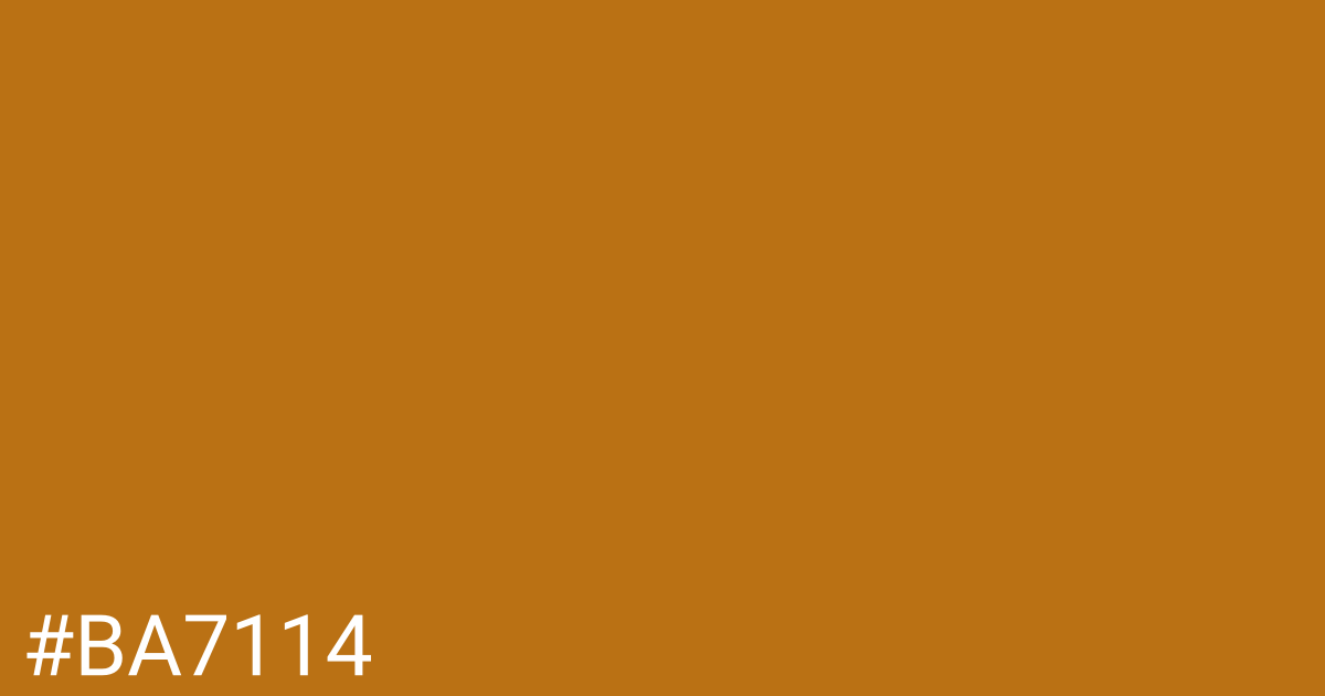 Hex color #ba7114 graphic