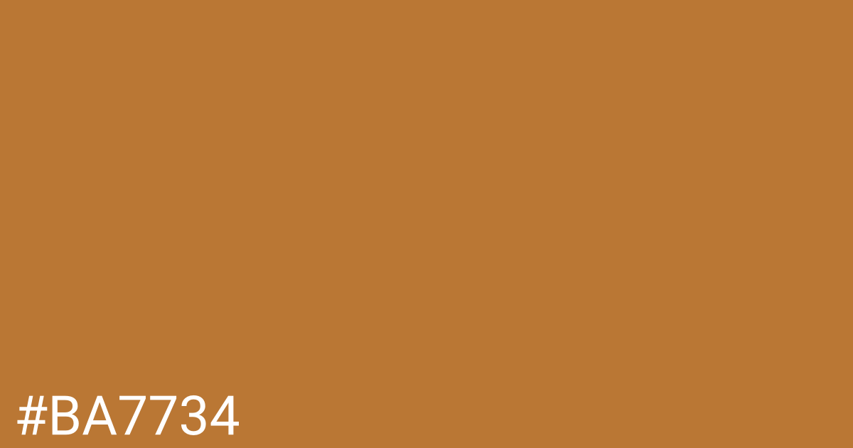 Hex color #ba7734 graphic