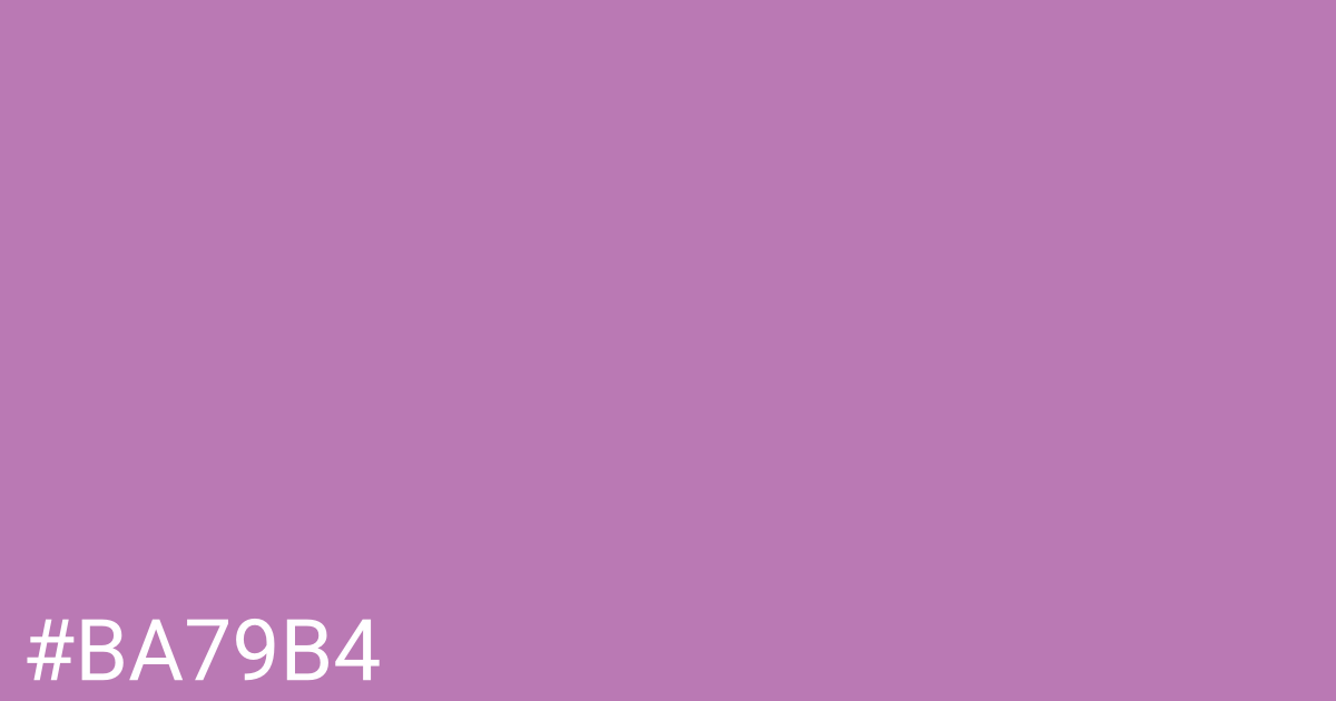 Hex color #ba79b4 graphic