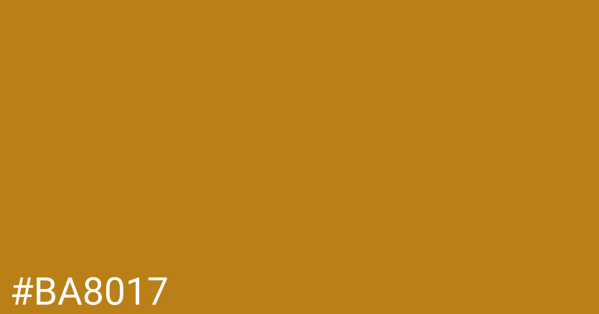 Hex color #ba8017 graphic