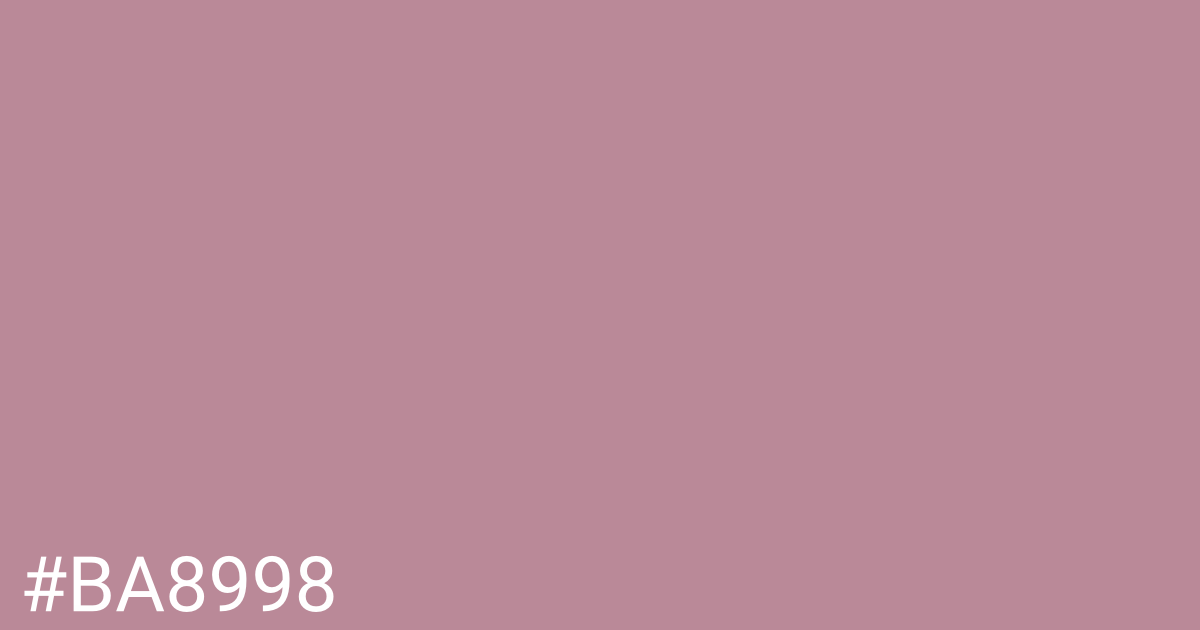 Hex color #ba8998 graphic