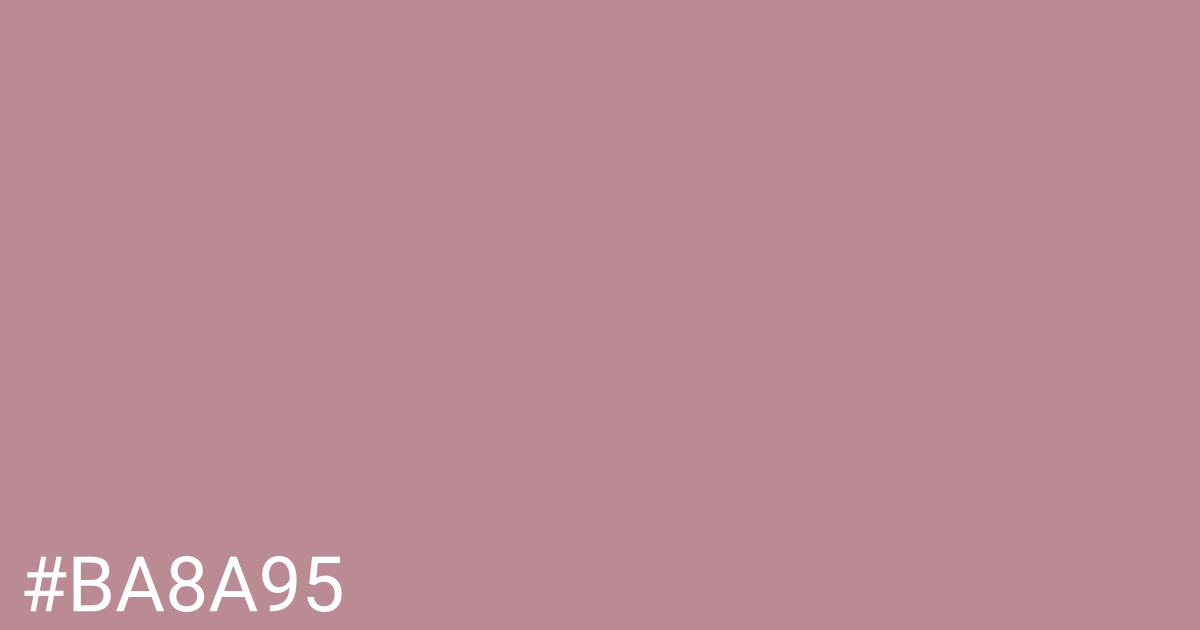 Hex color #ba8a95 graphic