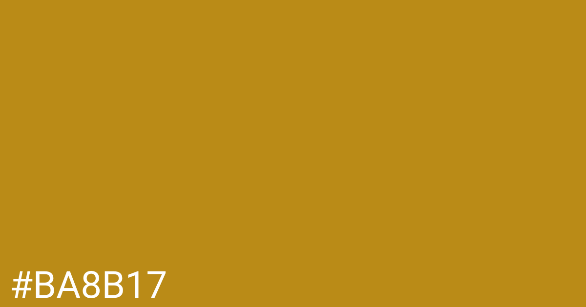 Hex color #ba8b17 graphic