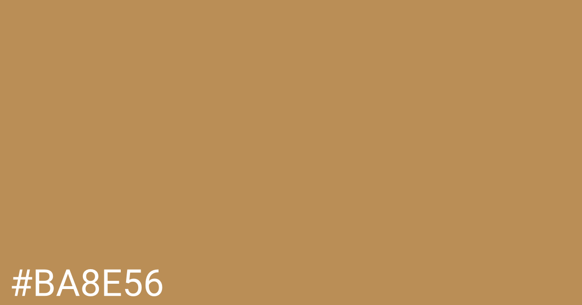 Hex color #ba8e56 graphic