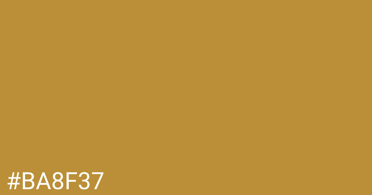 Hex color #ba8f37 graphic