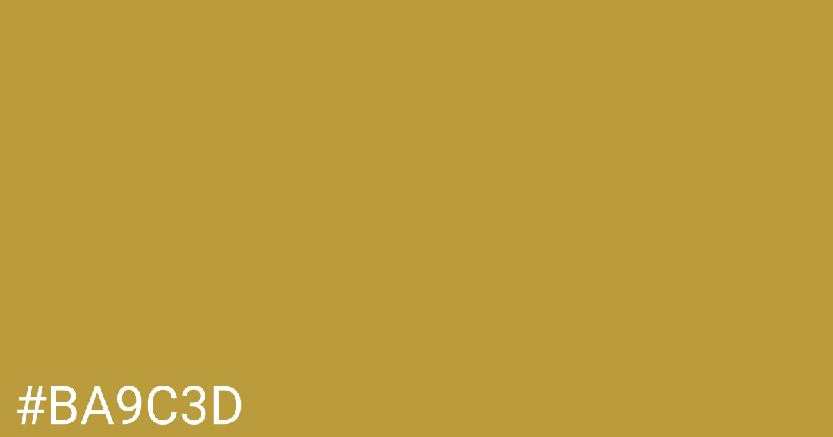 Hex color #ba9c3d graphic