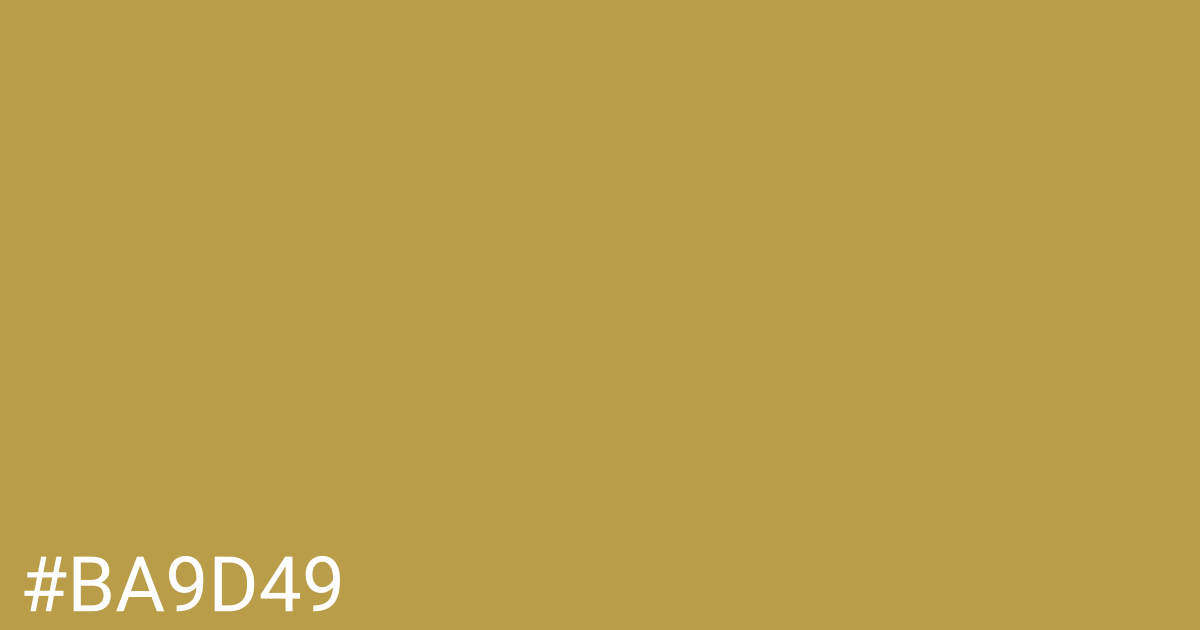 Hex color #ba9d49 graphic