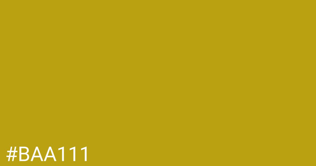 Hex color #baa111 graphic