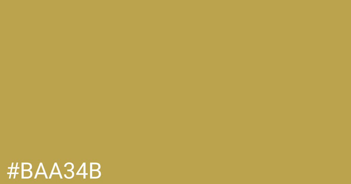 Hex color #baa34b graphic