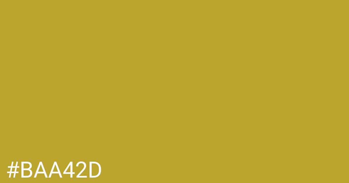 Hex color #baa42d graphic