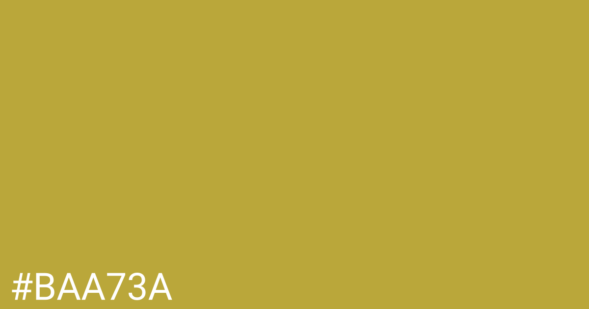 Hex color #baa73a graphic