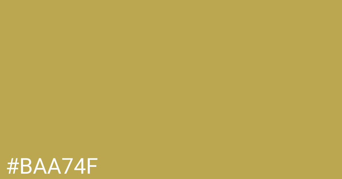 Hex color #baa74f graphic