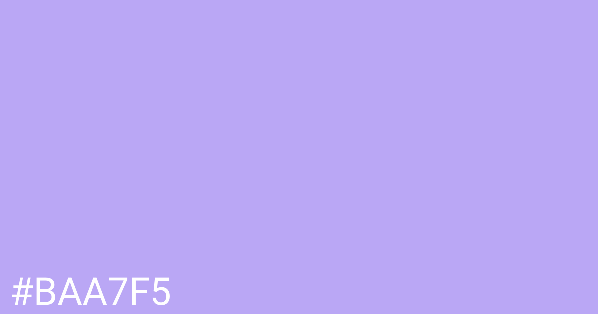 Hex color #baa7f5 graphic