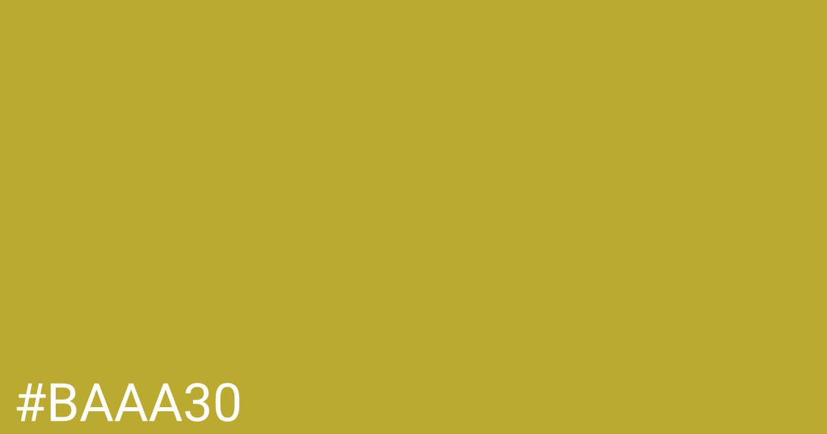 Hex color #baaa30 graphic