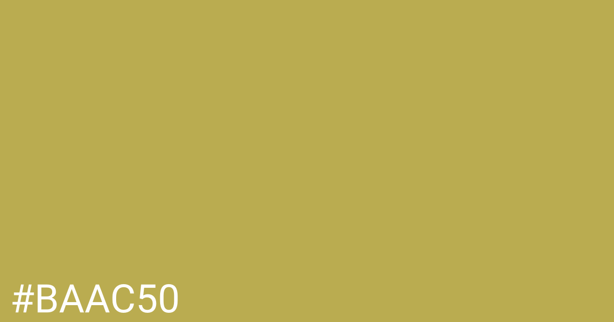 Hex color #baac50 graphic