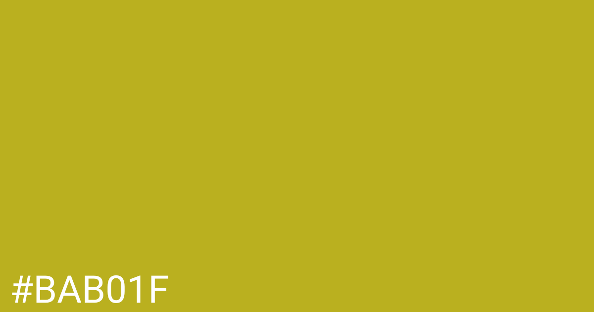 Hex color #bab01f graphic