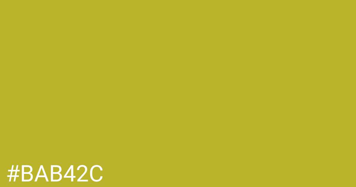 Hex color #bab42c graphic