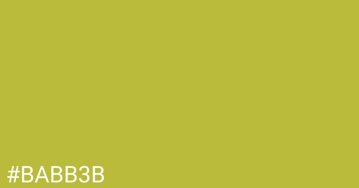 Hex color #babb3b graphic