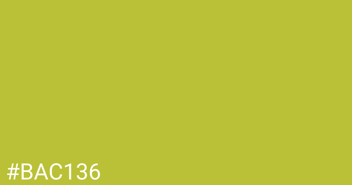 Hex color #bac136 graphic