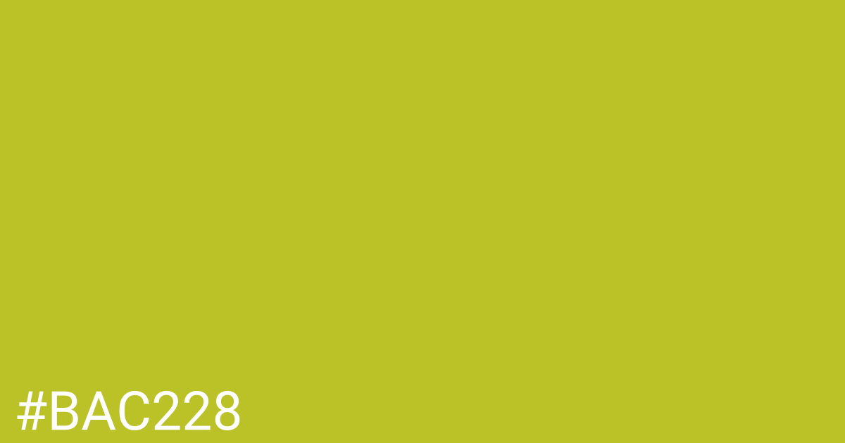 Hex color #bac228 graphic