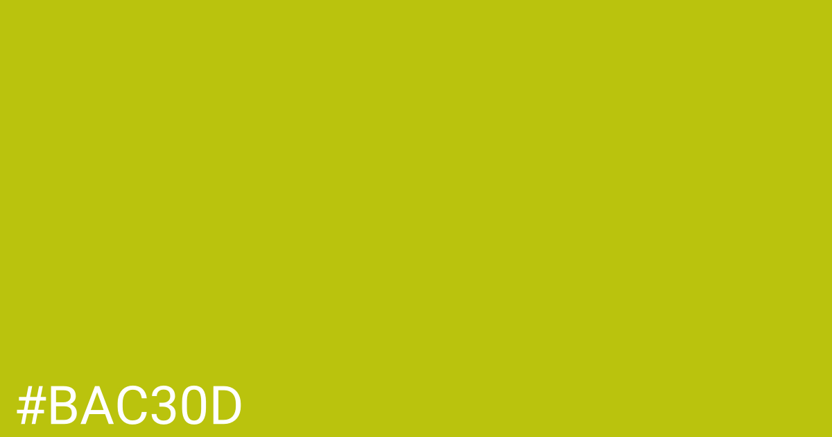 Hex color #bac30d graphic
