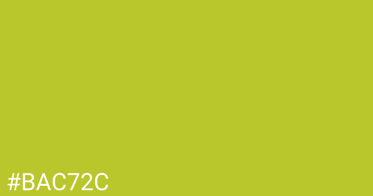 Hex color #bac72c graphic