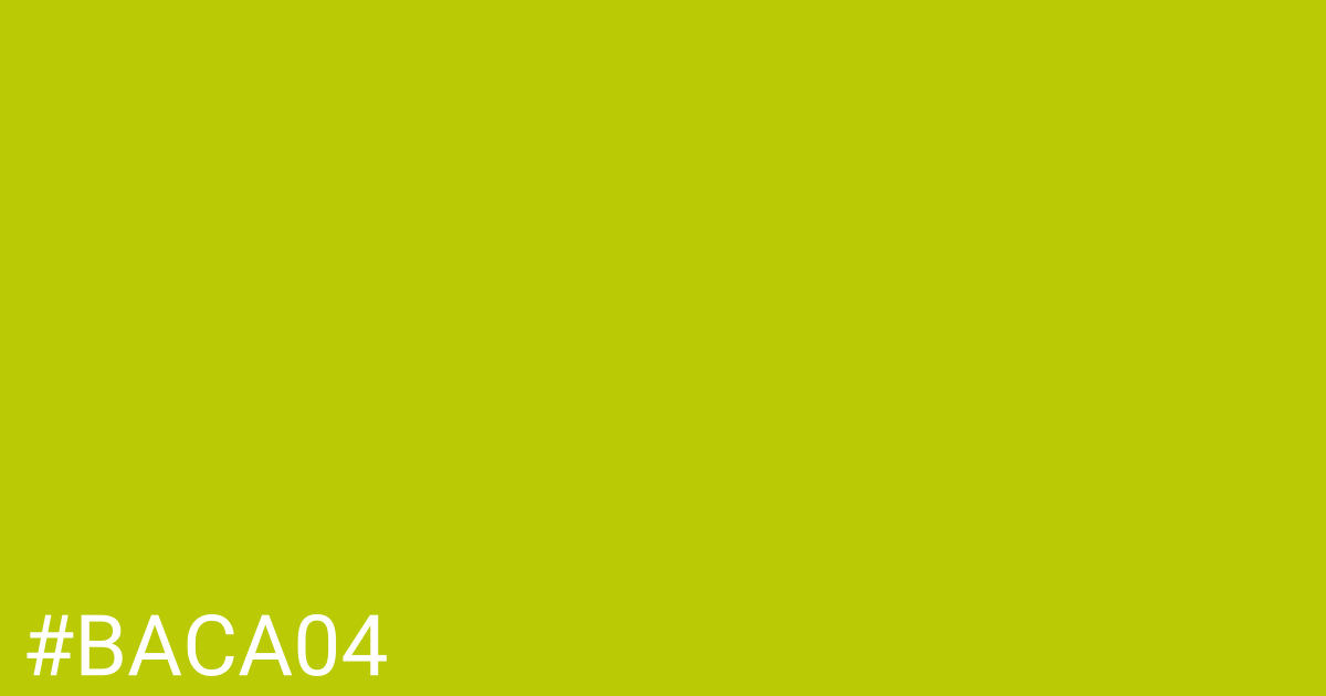 Hex color #baca04 graphic
