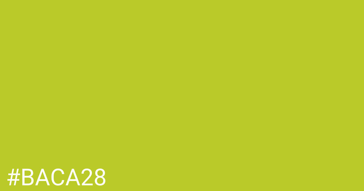 Hex color #baca28 graphic