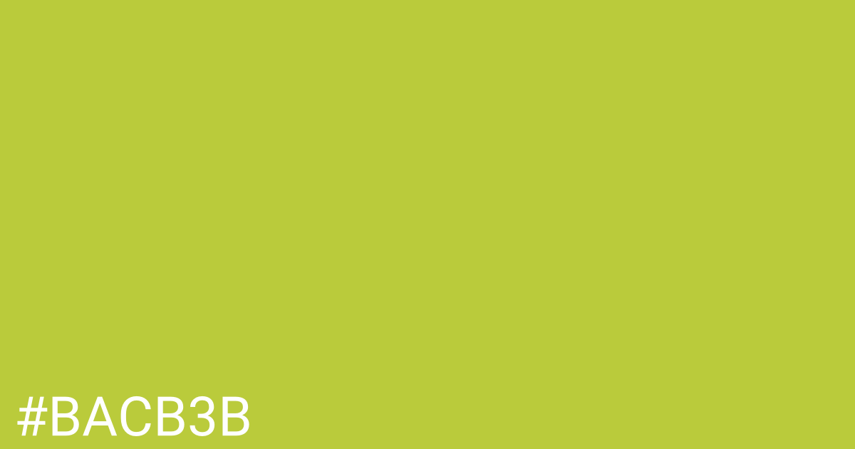 Hex color #bacb3b graphic