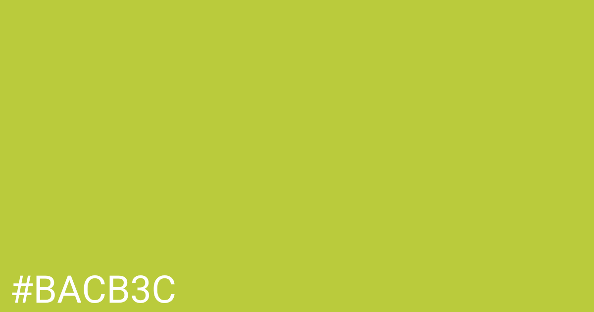 Hex color #bacb3c graphic