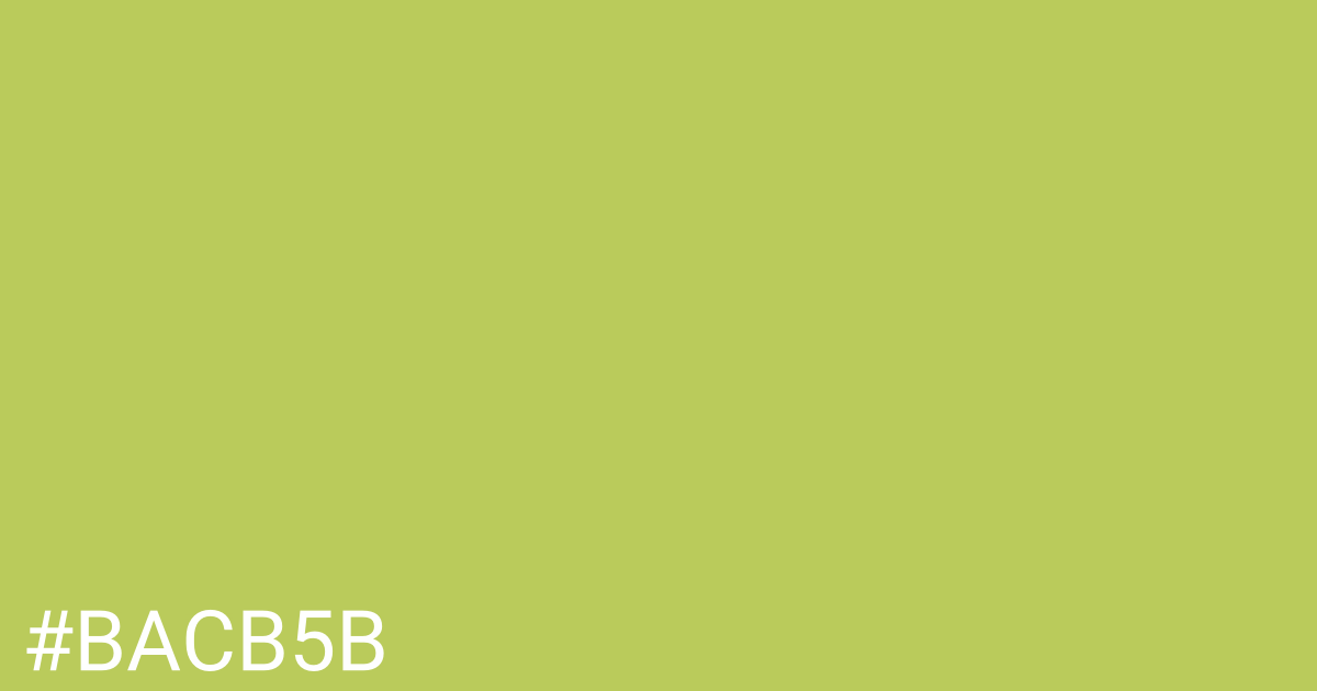 Hex color #bacb5b graphic