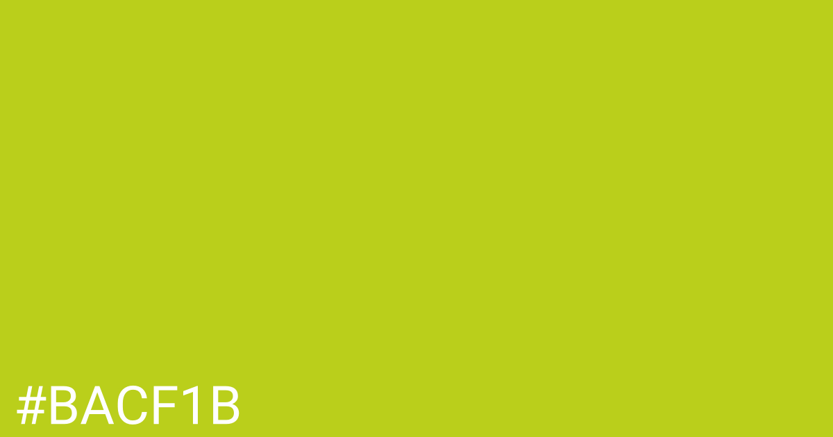 Hex color #bacf1b graphic