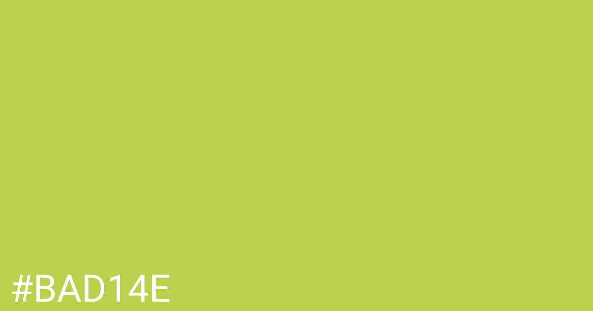 Hex color #bad14e graphic