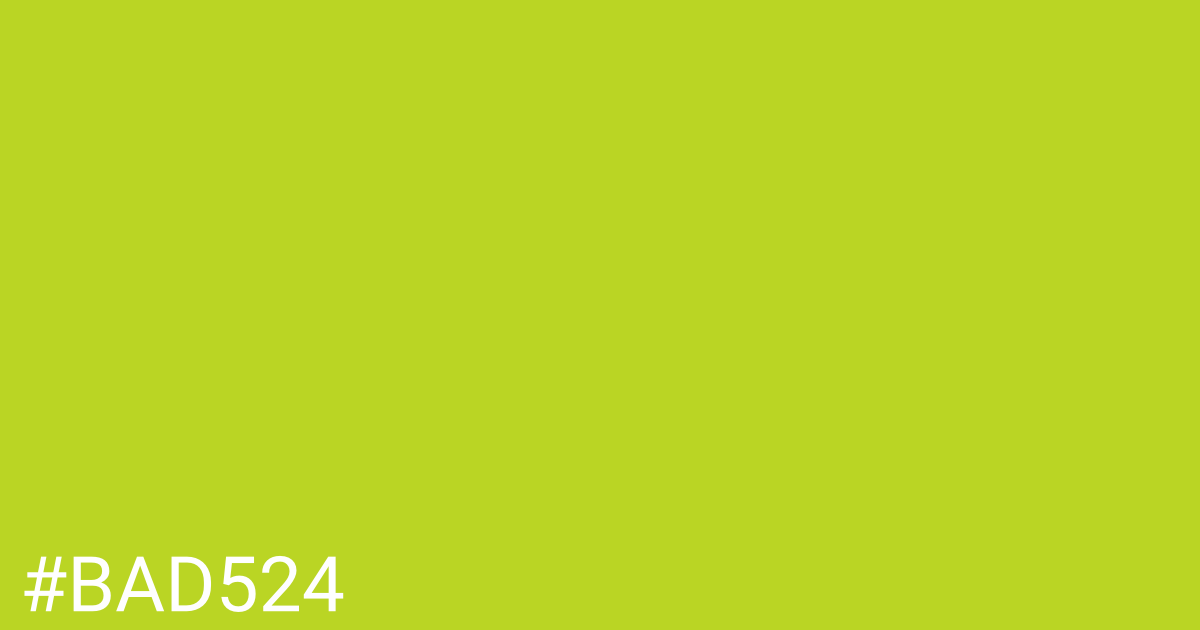 Hex color #bad524 graphic