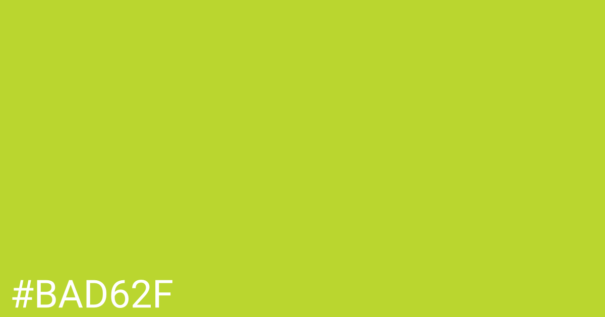Hex color #bad62f graphic